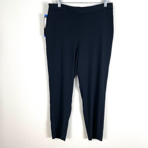 NEW Banana Republic Womens Size 10 Black Ankle Pull On Dress Pants Trousers - Picture 1 of 10